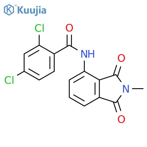 2,4-dichloro-N-(2-methyl-1,3-dioxo-2,3-dihydro-1H-isoindol-4-yl)benzamide structure