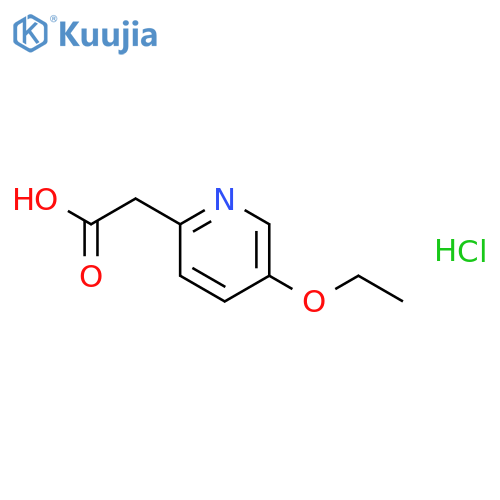 2-(5-ethoxypyridin-2-yl)acetic acid hydrochloride structure