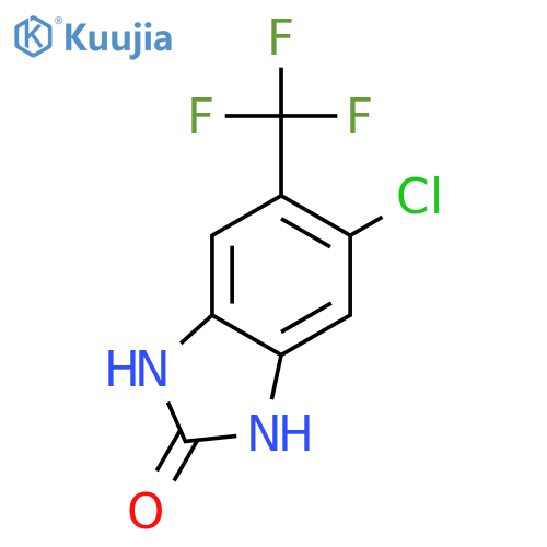 2H-BENZIMIDAZOL-2-ONE, 5-CHLORO-1,3-DIHYDRO-6-(TRIFLUOROMETHYL)- structure