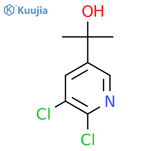2-(5,6-dichloropyridin-3-yl)propan-2-ol structure
