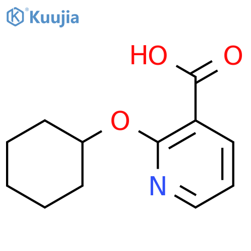 2-(Cyclohexyloxy)nicotinic acid structure