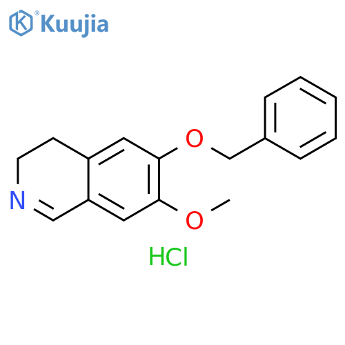 6-BENZYLOXY-7-MEO-3,4-2H-ISOQUINOLINE, HYDROCHLORIDE structure