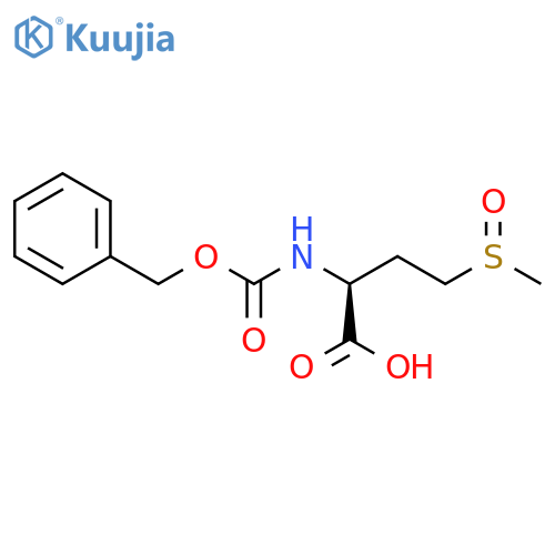 Butanoic acid, 4-(methylsulfinyl)-2-[[(phenylmethoxy)carbonyl]amino]-,(2S)- structure