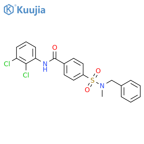 4-[benzyl(methyl)sulfamoyl]-N-(2,3-dichlorophenyl)benzamide structure