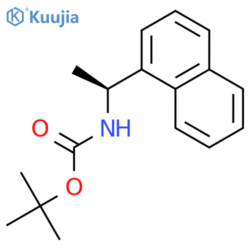 Carbamic acid, [(1S)-1-(1-naphthalenyl)ethyl]-, 1,1-dimethylethyl ester structure