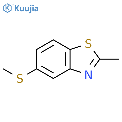 Benzothiazole, 2-methyl-5-(methylthio)- structure