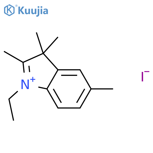 1-ethyl-2,3,3,5-tetramethyl-3H-indolium iodide structure