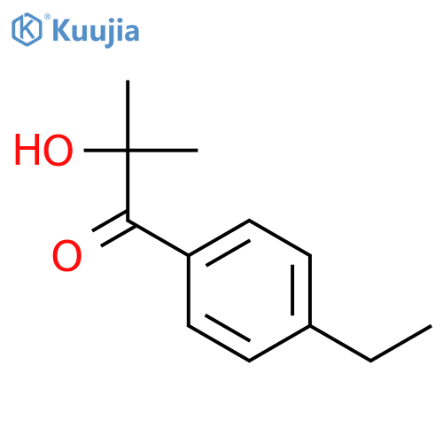 1-(4-ethylphenyl)-2-hydroxy-2-methylpropan-1-one structure