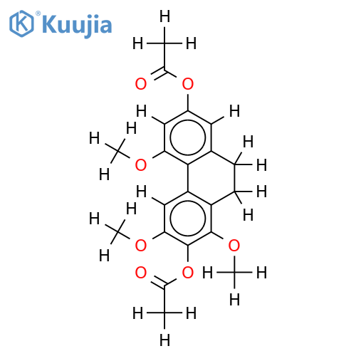 Di-Ac-9,10-Dihydro-2,7-dihydroxy-1,3,5-trimethoxyphenanthrene structure
