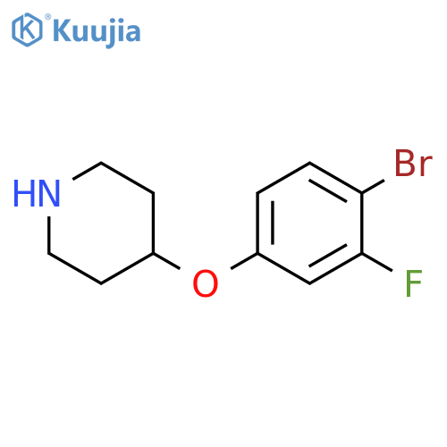 4-(4-bromo-3-fluorophenoxy)piperidine structure