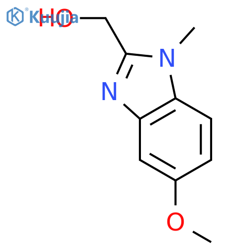 (5-Methoxy-1-methyl-1H-benzimidazol-2-yl)methanol structure