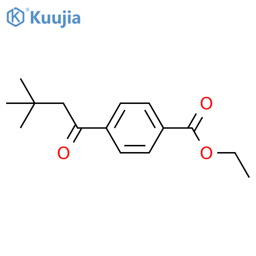 4'-Carboethoxy-3,3-dimethylbutyrophenone structure