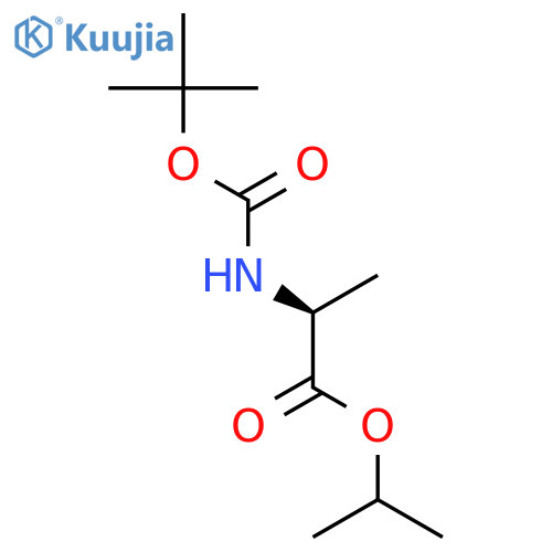 L-ALANINE, N-[(1,1-DIMETHYLETHOXY)CARBONYL]-, 1-METHYLETHYL ESTER structure