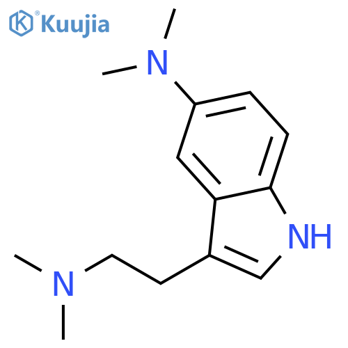 3-[2-(dimethylamino)ethyl]-N,N-dimethyl-1H-indol-5-amine structure