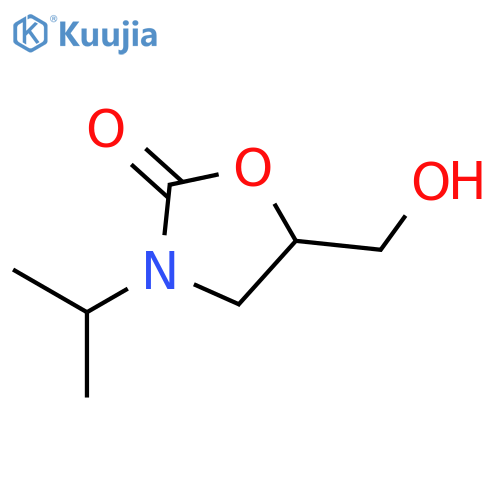 2-Oxazolidinone, 5-(hydroxymethyl)-3-(1-methylethyl)-, (S)- structure