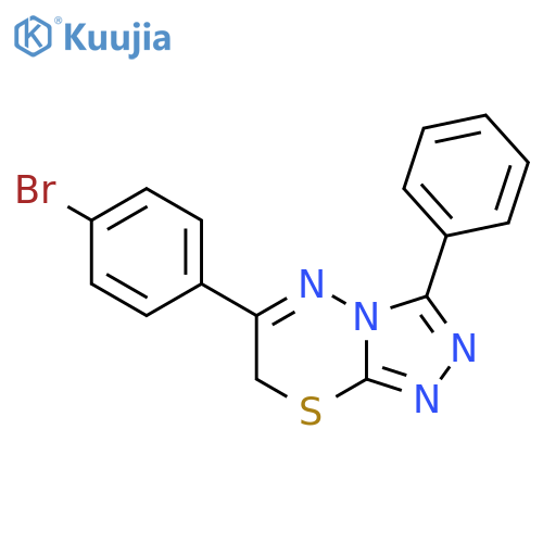 6-(4-Bromophenyl)-3-phenyl-7H-[1,2,4]triazolo[3,4-b][1,3,4]thiadiazine structure