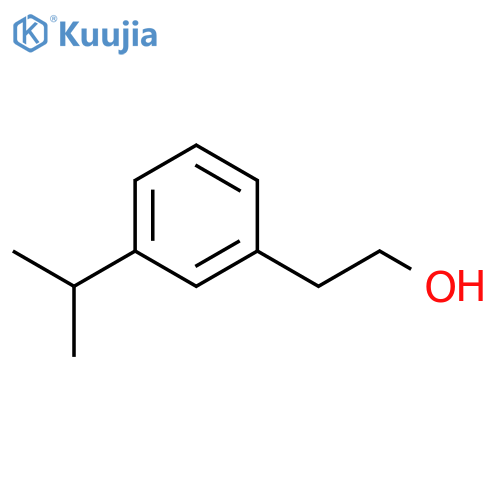 2-3-(propan-2-yl)phenylethan-1-ol structure
