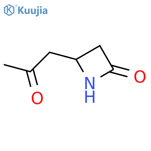 2-Azetidinone, 4-(2-oxopropyl)- (9CI) structure