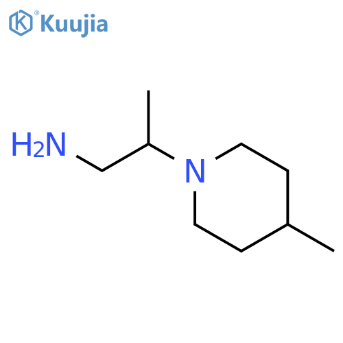 2-(4-methylpiperidin-1-yl)propan-1-amine structure