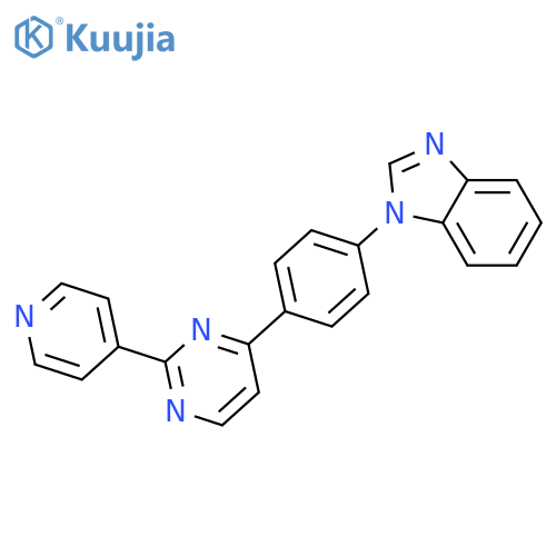 1-(4-[2-(4-PYRIDINYL)-4-PYRIMIDINYL]PHENYL)-1H-1,3-BENZIMIDAZOLE structure