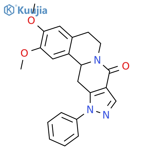 2,3-DIMETHOXY-11-PHENYL-5,11,12,12A-TETRAHYDROPYRAZOLO[3',4':4,5]PYRIDO[2,1-A]ISOQUINOLIN-8(6H)-ONE structure