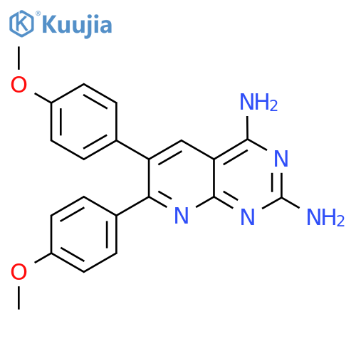 6,7-Bis(4-methoxyphenyl)pyrido[2,3-d]pyrimidine-2,4-diamine structure