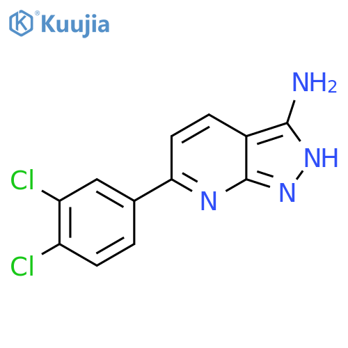 6-(3,4-Dichlorophenyl)-2H-pyrazolo[3,4-b]pyridin-3-amine structure