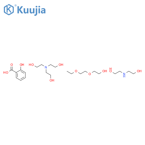 Benzoic acid, 2-hydroxy-, reaction products with diethanolamine, 2-(2-ethoxyethoxy)ethanol and triethanolamine structure