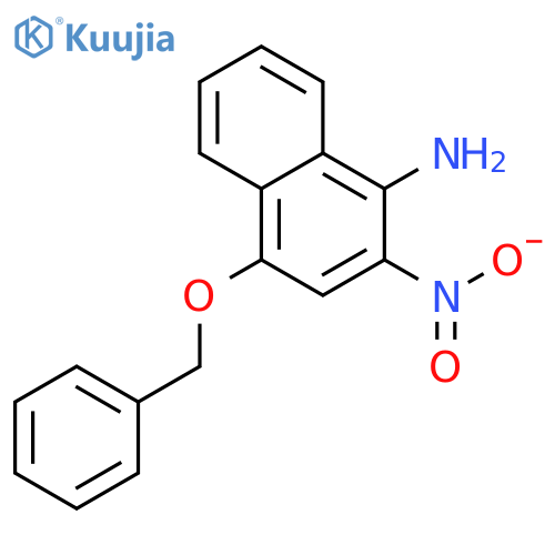 4-(benzyloxy)-2-nitronaphthalen-1-amine structure