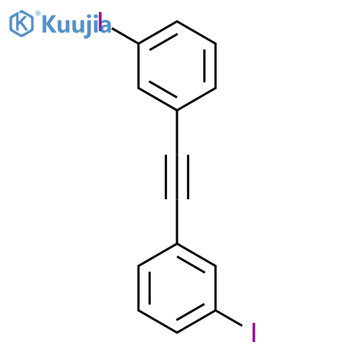 Benzene, 1,1'-(1,2-ethynediyl)bis[3-iodo- structure