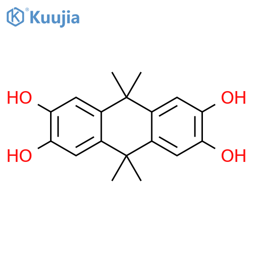 9,10-dihydro-9,9,10,10-tetramethylanthracene-2,3,6,7-tetrol structure