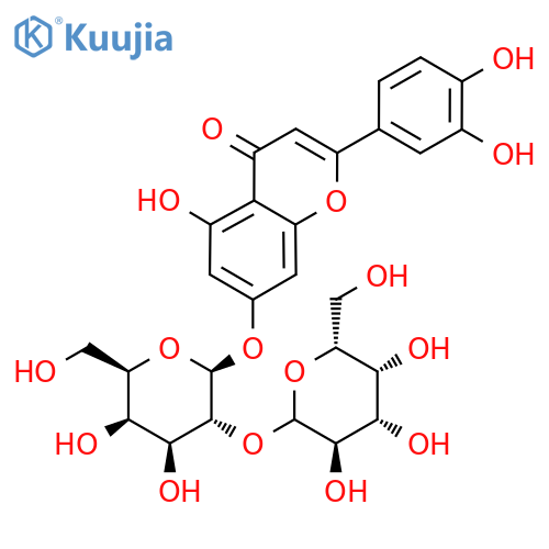 7-[(2S,3R,4S,5R,6R)-4,5-Dihydroxy-6-(hydroxymethyl)-3-[(3R,4S,5R,6R)-3,4,5-trihydroxy-6-(hydroxymethyl)oxan-2-yl]oxyoxan-2-yl]oxy-2-(3,4-dihydroxyphenyl)-5-hydroxychromen-4-one structure