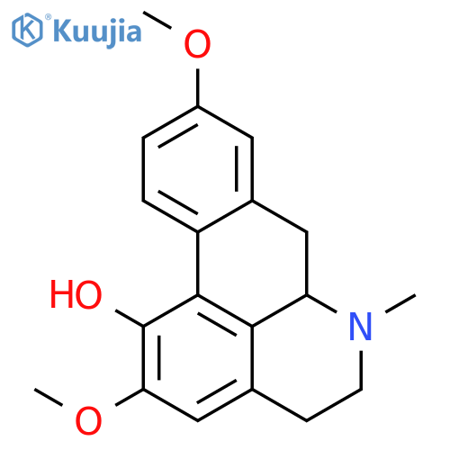 (+/-)-1-hydroxy-2,9-dimethoxyaporphine structure