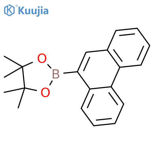 1,3,2-Dioxaborolane, 4,4,5,5-tetramethyl-2-(9-phenanthrenyl)- structure
