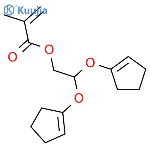 2,2-di(cyclopenten-1-yloxy)ethyl 2-methylprop-2-enoate structure