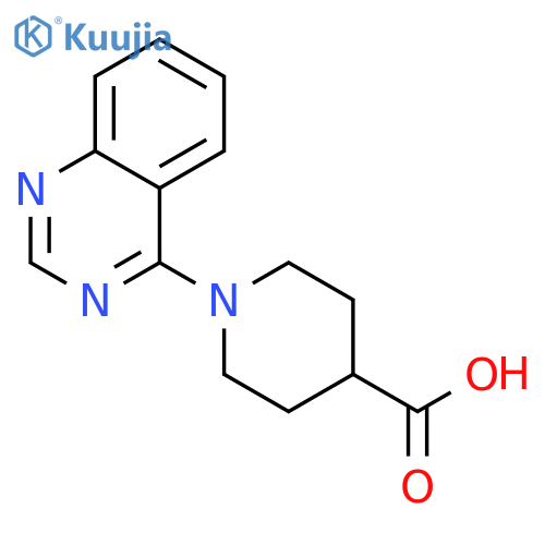 1-(4-quinazolinyl)-4-piperidinecarboxylic acid structure
