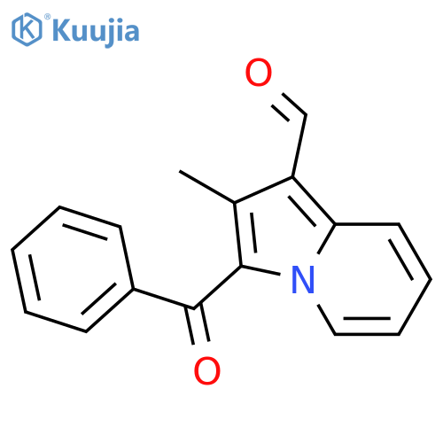 3-Benzoyl-2-methylindolizine-1-carbaldehyde structure
