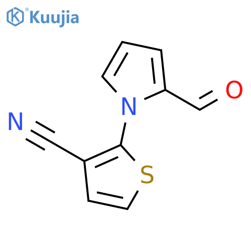3-Thiophenecarbonitrile, 2-(2-formyl-1H-pyrrol-1-yl)- structure