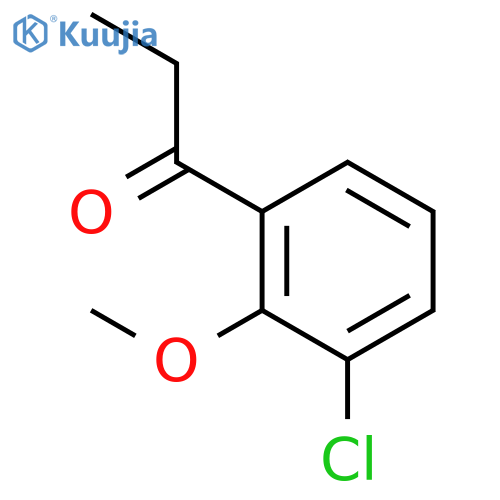1-Propanone, 1-(3-chloro-2-methoxyphenyl)- structure