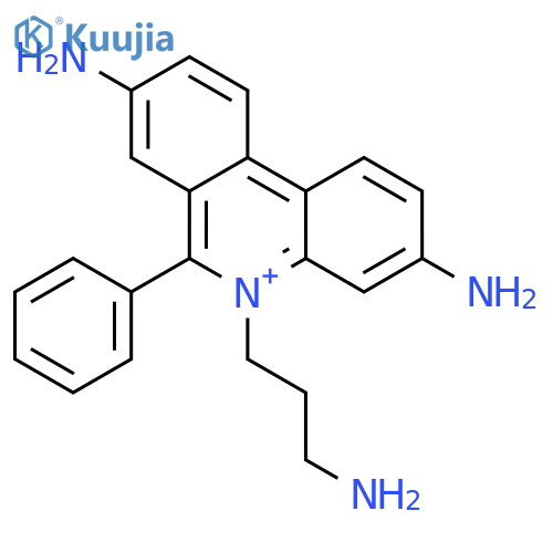 3,8-diamino-5-(3-aminopropyl)-6-phenylphenanthridinium structure