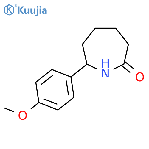 7-(4-Methoxyphenyl)azepan-2-one structure