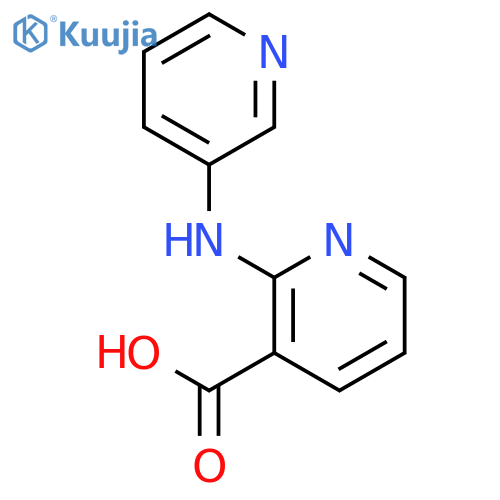 3-PYRIDINECARBOXYLIC ACID, 2-(3-PYRIDINYLAMINO)- structure