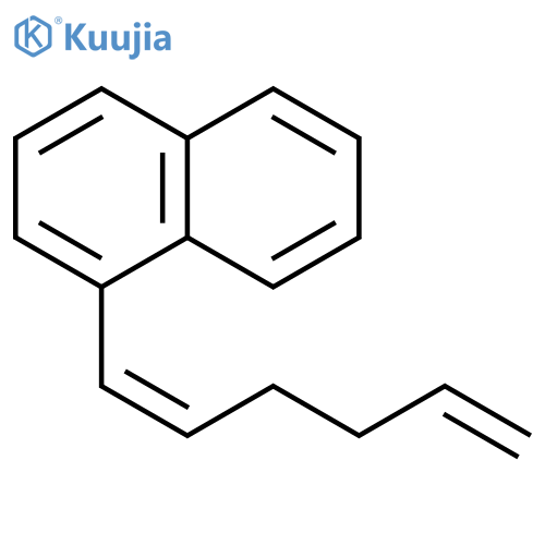 NAPHTHALENE, 1-(1Z)-1,5-HEXADIENYL- structure