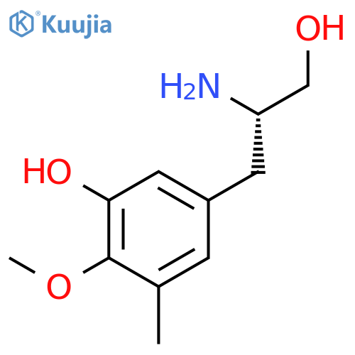 Benzenepropanol, β-aMino-3-hydroxy-4-Methoxy-5-Methyl-, (βS)- structure