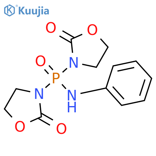 Phosphinic amide, P,P-bis(2-oxo-3-oxazolidinyl)-N-phenyl- structure