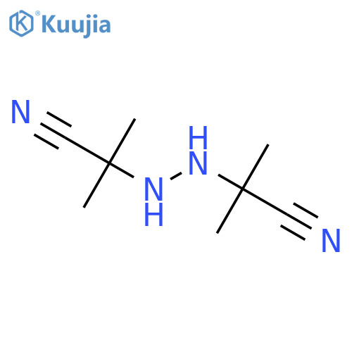 1,2-bis(2-cyano-2-propyl)-hydrazine structure