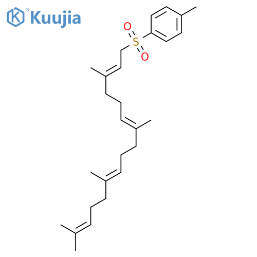 1-methyl-4-(((2E,6E,10E)-3,7,11,15-tetramethylhexadeca-2,6,10,14-tetraen-1-yl)sulfonyl)benzene structure