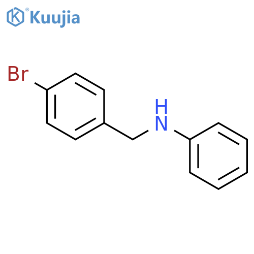 BENZENEMETHANAMINE, 4-BROMO-N-PHENYL- structure