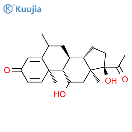 Pregna-1,4-diene-3,20-dione,11,17-dihydroxy-6-methyl-, (6a,11b)- structure