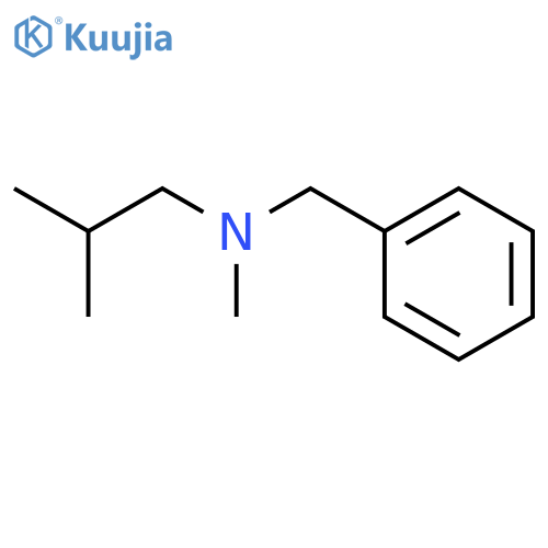 Benzenemethanamine, N-methyl-N-(2-methylpropyl)- structure